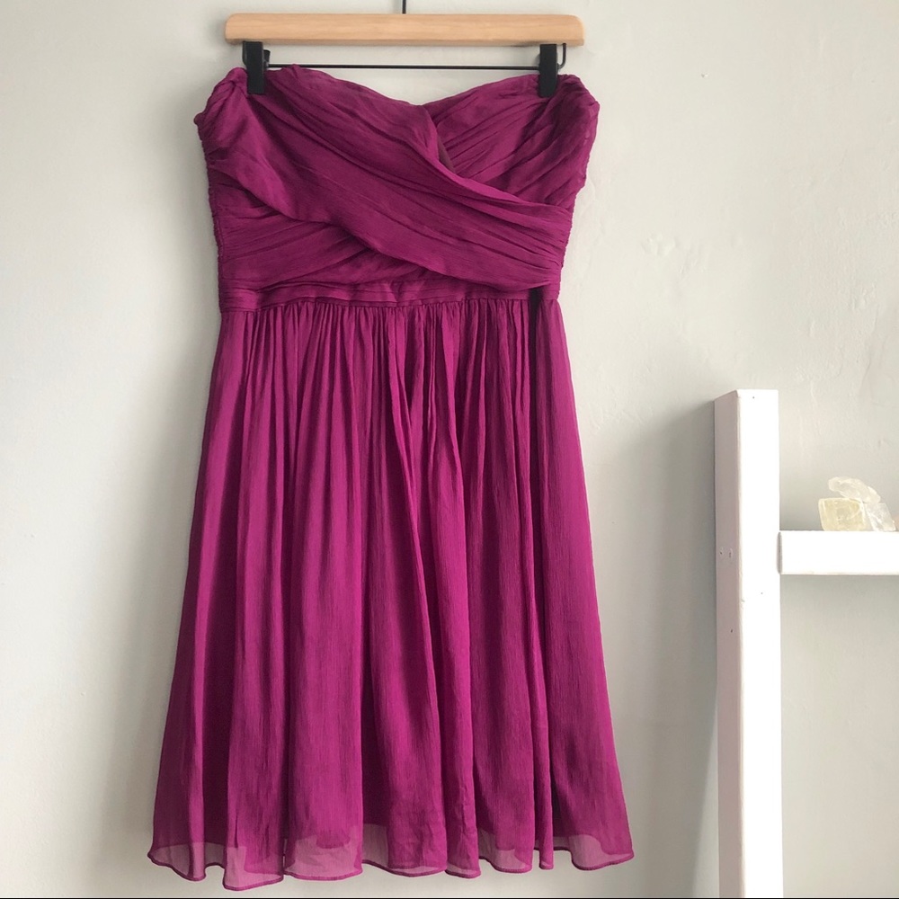 J. Crew Silk Chiffon Arabelle Dress Size 8